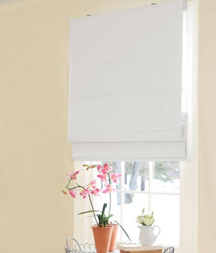 White Roman Shades - White After Labor Day - Decorating