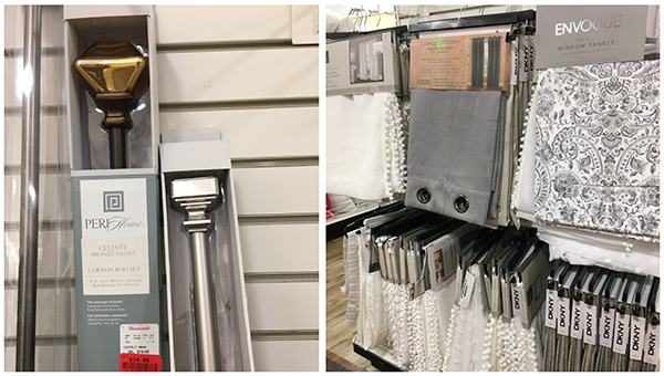 Inexpensive Drapery Panels and Rods - My Favorite Things To Shop for at HomeGoods - Details Full Service Interiors