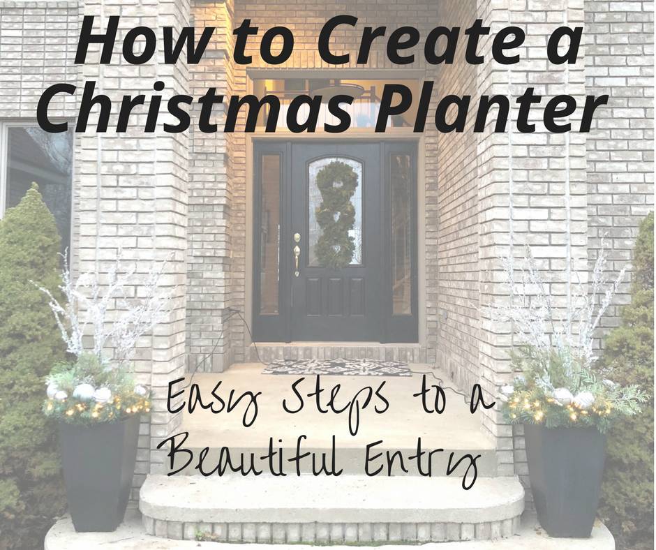 How to Create a Christmas Planter - Easy Steps to a Beautiful Entry