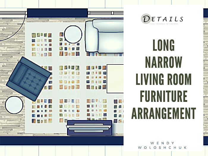 Long narrow living room furniture arrangement - Details Interiors