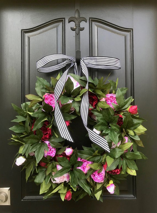 Summer wreath - Details Full Service Interiors - Monson MA Interior Decorator