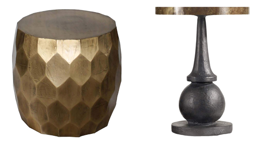 Black and Gold Fun Modern End Table - Details Full Service Interiors - Interior Design in Hampden County