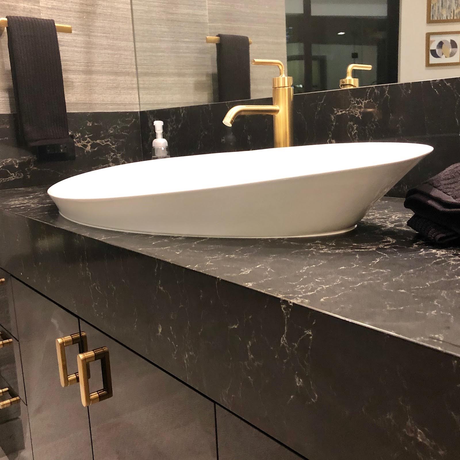 Modern Drop in Sink - Quartz Countertop - KBIS 2019