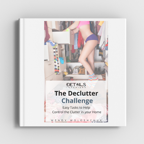 The Declutter Challenge - Easy Tasks to Help Control The Clutter in Your Home - Interior Design Tip - Details Interiors
