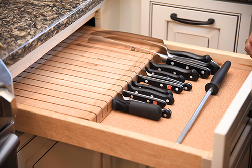 Knife Drawer - Prefabricated cabinets - Interior Design near me