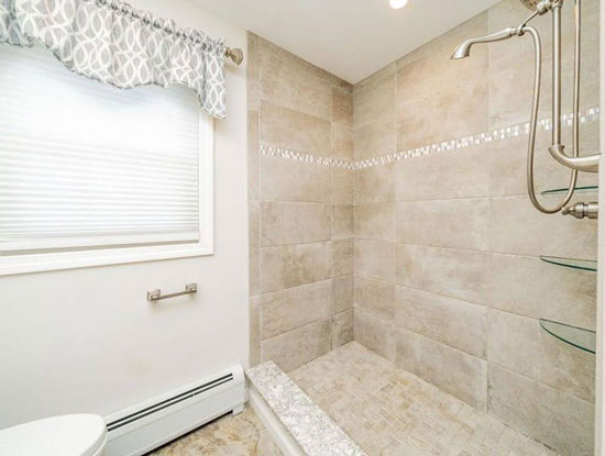 Tile shower - Bathroom - Behind the scenes of a practical bathroom remodel - East Longmeadow Massachusetts - Details Interiors