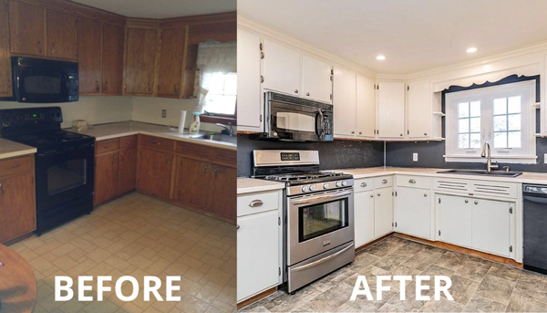Before and After Kitchen Renovation - Details Interiors - Interior Design in Western MA