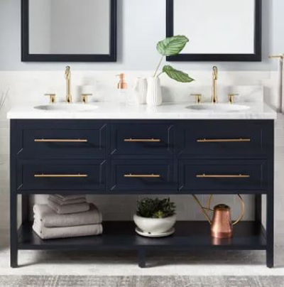 Double Vanity Bathroom - 10 Things You Need to Include in Your Bathroom Renovation - Monson Massachusetts - Details Interiors