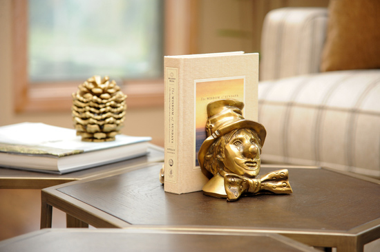Coffee Table With Clown Bookend - Accessorizing a Room - Interior Design in MA