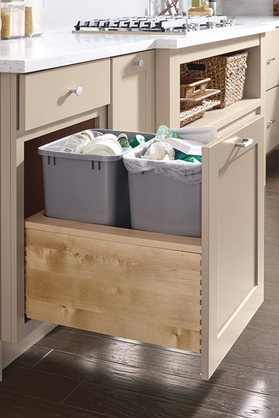 Pull Out Trash Bins - 10 Things You Need to Include in Your Kitchen Remodel - Interior Design in MA