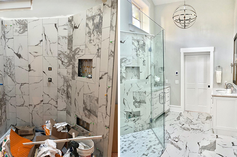 Clean contractors for bathroom remodels - Interior Design in Massachusetts