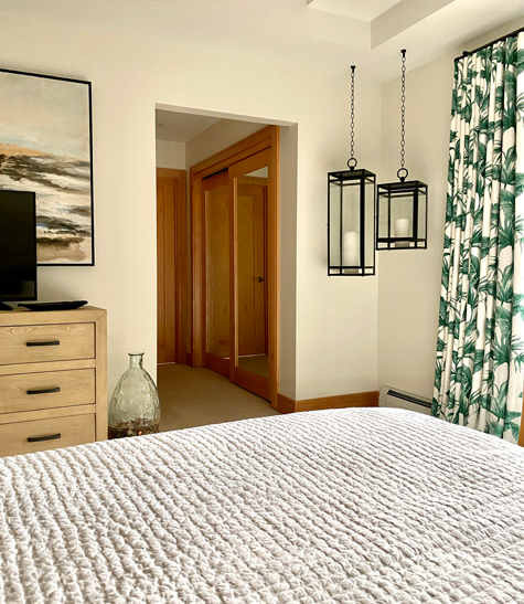 Lantern Draperies - Artwork - Bedroom - Interior Decorator in Mass - Details Interiors