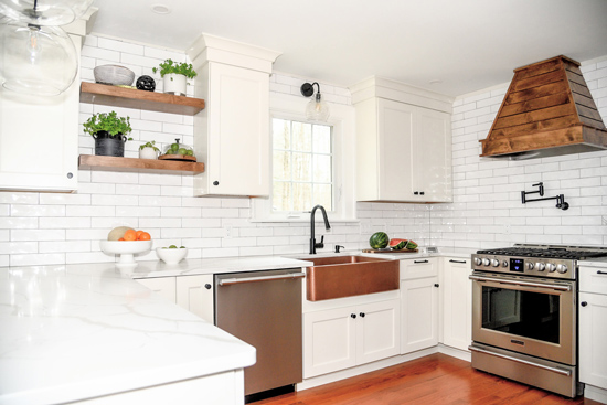 Clean Kitchen - Simple Classy Updated Interior Design - Minimal - Details Interiors - Monson Massachusetts