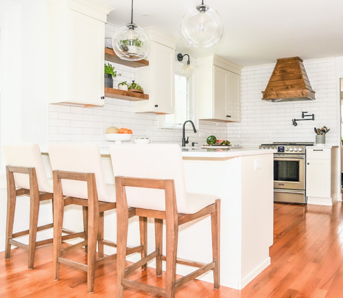 Minimalistic Clean Kitchen - Simple Classy Updated Interior Design - Minimal Kitchen Design - Interior Design in Western MA