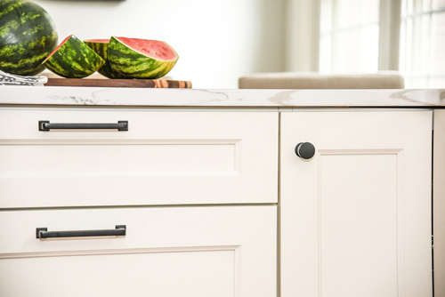 Clean Minimal Kitchen - Fresh Watermelon - Details Interiors - Monson Massachusetts Interior Design