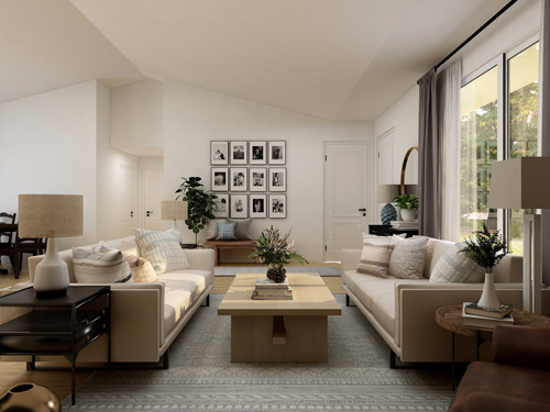 Living Room - Family Room - Friendly Design - Open Concept - Details Interiors - Massachusetts Interior Design