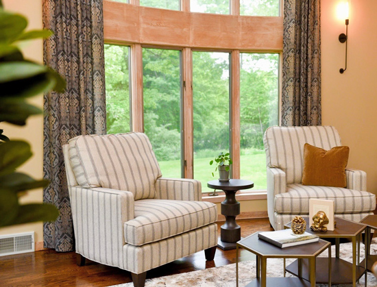 Living Room - 2 Chairs - Table - 5 Things to know before you start a home renovation - Interior Decorating in Western MA