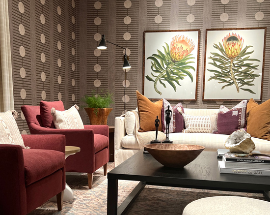 Earth tones - Black Living Room - Wendy Woloshchuk - Interior Decorating in Monson