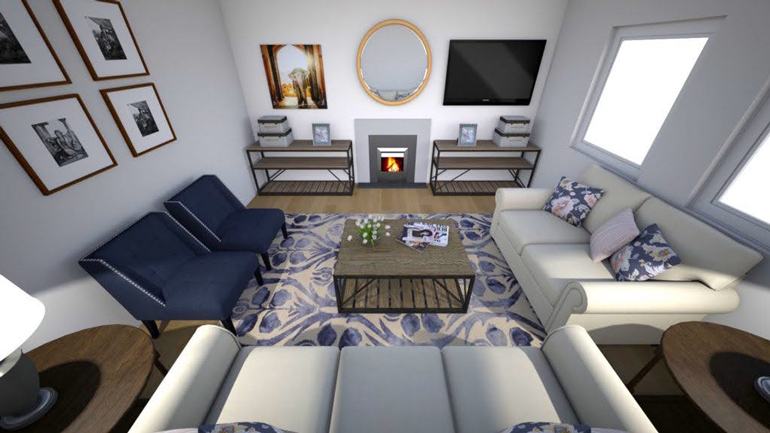 Furniture Arrangement - Family Room - Monson Mass Details Interiors