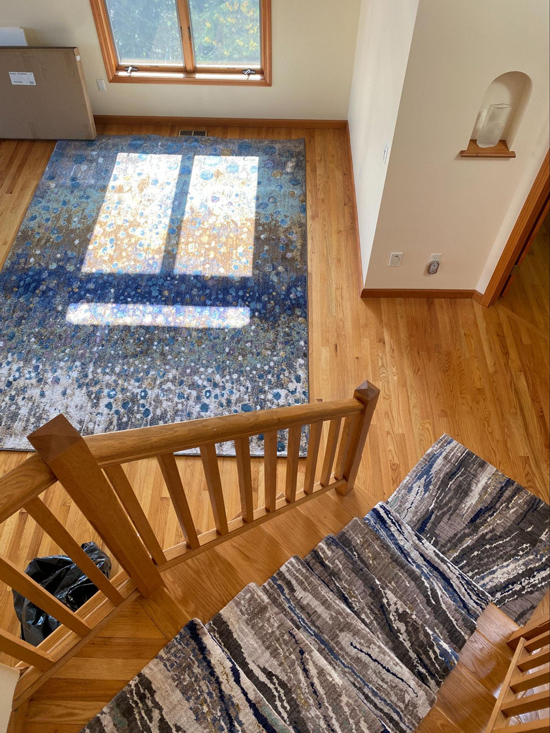 Rugs set tone and color Palette - Interior Design in Massachusetts