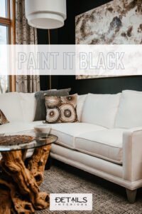 Paint it Black - Living Room Design