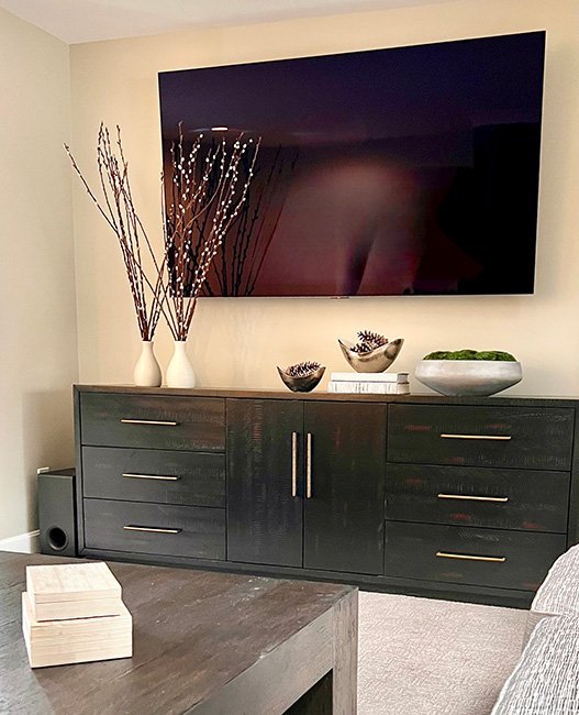 Sleek Minimalist Media Console - Details Interiors