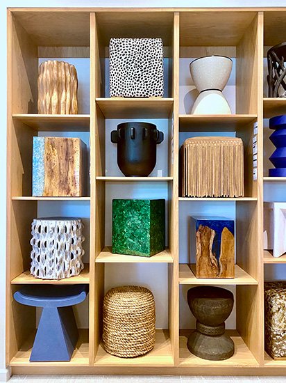 Pouf ottoman - Interior Design - Details Interiors - Monson Massachusetts